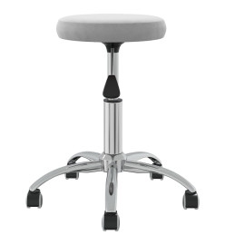 Tabouret de massage Velours Gris clair