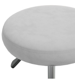 Tabouret de massage Velours Gris clair