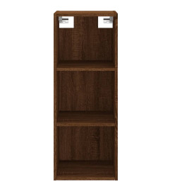 Buffet haut Chêne marron 34,5x32,5x180 cm Bois d'ingénierie