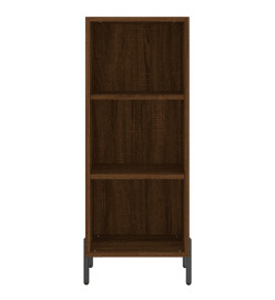 Buffet haut Chêne marron 34,5x32,5x180 cm Bois d'ingénierie