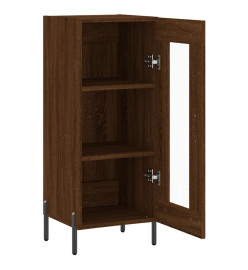 Buffet Chêne marron 34,5x34x90 cm Bois d'ingénierie