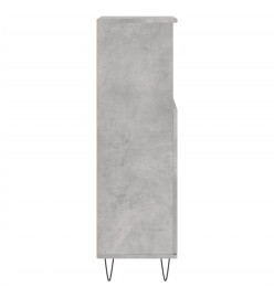 Armoire de salle de bain gris béton 30x30x100 cm