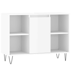 Armoire de salle de bain blanc brillant 80x33x60 cm