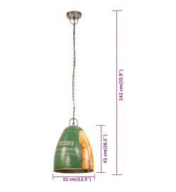 Lampe suspendue industrielle 25 W Multicolore Ronde 32 cm E27