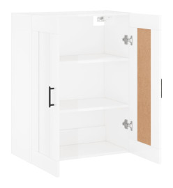 Armoire murale blanc brillant 69,5x34x90 cm bois d'ingénierie