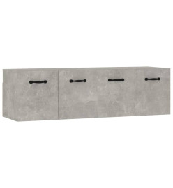 Armoires murales 2pcs Gris béton 80x35x36,5cm Bois d'ingénierie