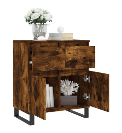 Buffet Chêne fumé 60x35x70 cm Bois d'ingénierie