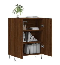 Buffet chêne marron 69,5x34x90 cm bois d'ingénierie