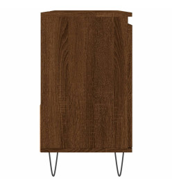 Armoire de bain chêne marron 65x33x60 cm bois d'ingénierie