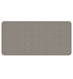 Tapis de couloir aspect sisal argenté 50x100 cm