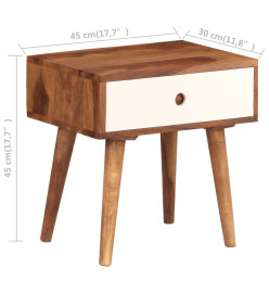 Table de chevet Bois massif de Sesham 45 x 30 x 45 cm