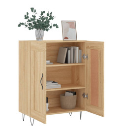 Buffet chêne sonoma 69,5x34x90 cm bois d'ingénierie