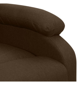 Fauteuil de massage Marron foncé Tissu