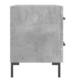 Table de chevet gris béton 40x35x47,5 cm bois d’ingénierie