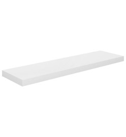 Étagère murale flottante 4 pcs Blanc brillant 90x23,5x3,8cm MDF