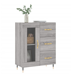 Buffet sonoma gris 69,5x34x90 cm bois d'ingénierie