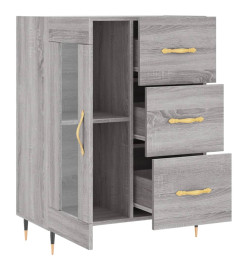 Buffet sonoma gris 69,5x34x90 cm bois d'ingénierie