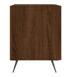 Table de chevet chêne marron 40x35x47,5 cm bois d’ingénierie