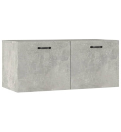 Armoire murale Gris béton 80x35x36,5 cm Bois d'ingénierie