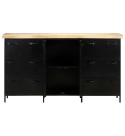 Buffet 140x38x76 cm Bois de manguier brut