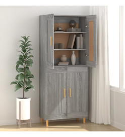 Buffet Sonoma gris 69,5x34x90 cm Bois d'ingénierie