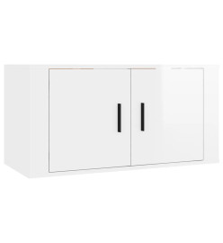 Ensemble de meubles TV 6 pcs Blanc brillant Bois d'ingénierie