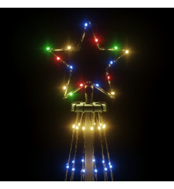 Arbre de Noël cône 1134 LED Colorées 230x800 cm