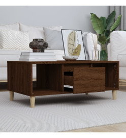 Table basse Chêne marron 90x50x36,5 cm Bois d'ingénierie