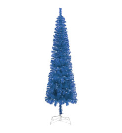 Sapin de Noël étroit Bleu 180 cm