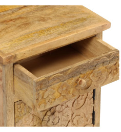 Table de chevet Bois de manguier massif 40x30x50 cm