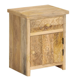 Table de chevet Bois de manguier massif 40x30x50 cm