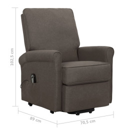 Fauteuil Marron Tissu