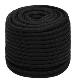 Corde de travail Noir 18 mm 100 m Polyester