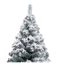 Arbre de Noël artificiel avec LED et boules Vert 240 cm PVC