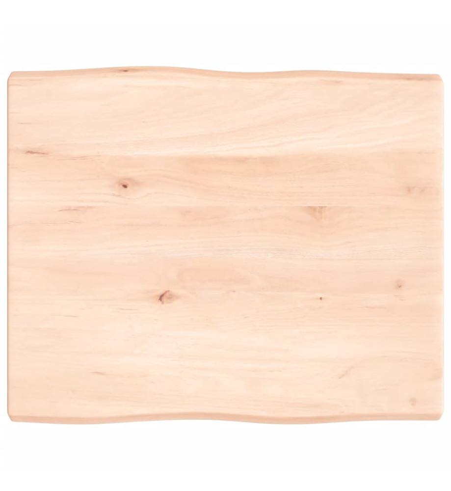 Dessus de table bois chêne massif non traité bordure assortie