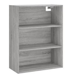 Buffet haut Sonoma gris 69,5x34x180 cm Bois d'ingénierie