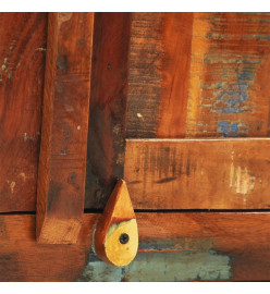 Armoire vintage avec 2 portes Bois massif de récupération