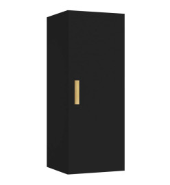 Armoire murale Noir 34,5x34x90 cm Bois d'ingénierie