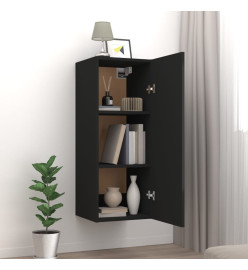 Armoire murale Noir 34,5x34x90 cm Bois d'ingénierie