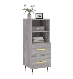 Buffet Sonoma gris 34,5x34x90 cm Bois d'ingénierie