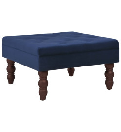 Tabouret Bleu marine 60x60x36 cm Velours