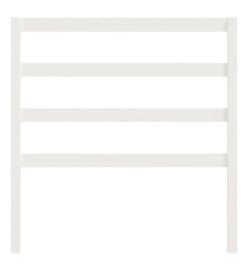 Tête de lit Blanc 106x4x100 cm Bois massif de pin