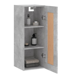 Armoire murale gris béton 34,5x34x90 cm bois d'ingénierie