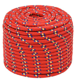 Corde de bateau Rouge 14 mm 100 m Polypropylène