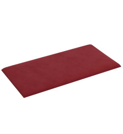 Panneaux muraux 12 pcs Rouge bordeaux 60x30 cm Velours 2,16 m²