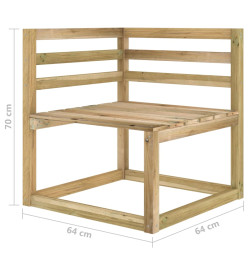 Canapé de jardin 3 places avec coussins anthracite