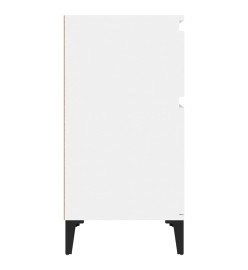 Tables de chevet 2 pcs blanc brillant 40x35x70 cm