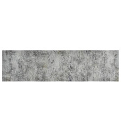 Tapis de cuisine lavable impression béton 45x150 cm velours