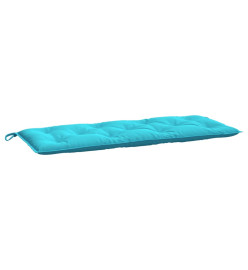 Coussins de banc de jardin lot de 2 turquoise 120x50x7 cm tissu