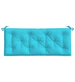 Coussins de banc de jardin lot de 2 turquoise 120x50x7 cm tissu